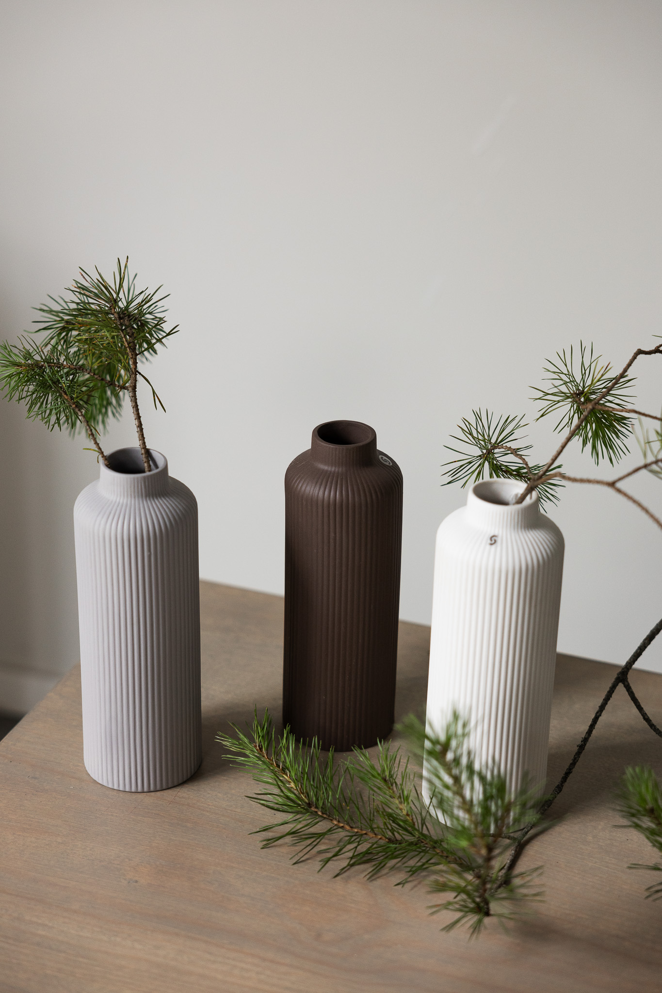 Vase Ådala, light grey