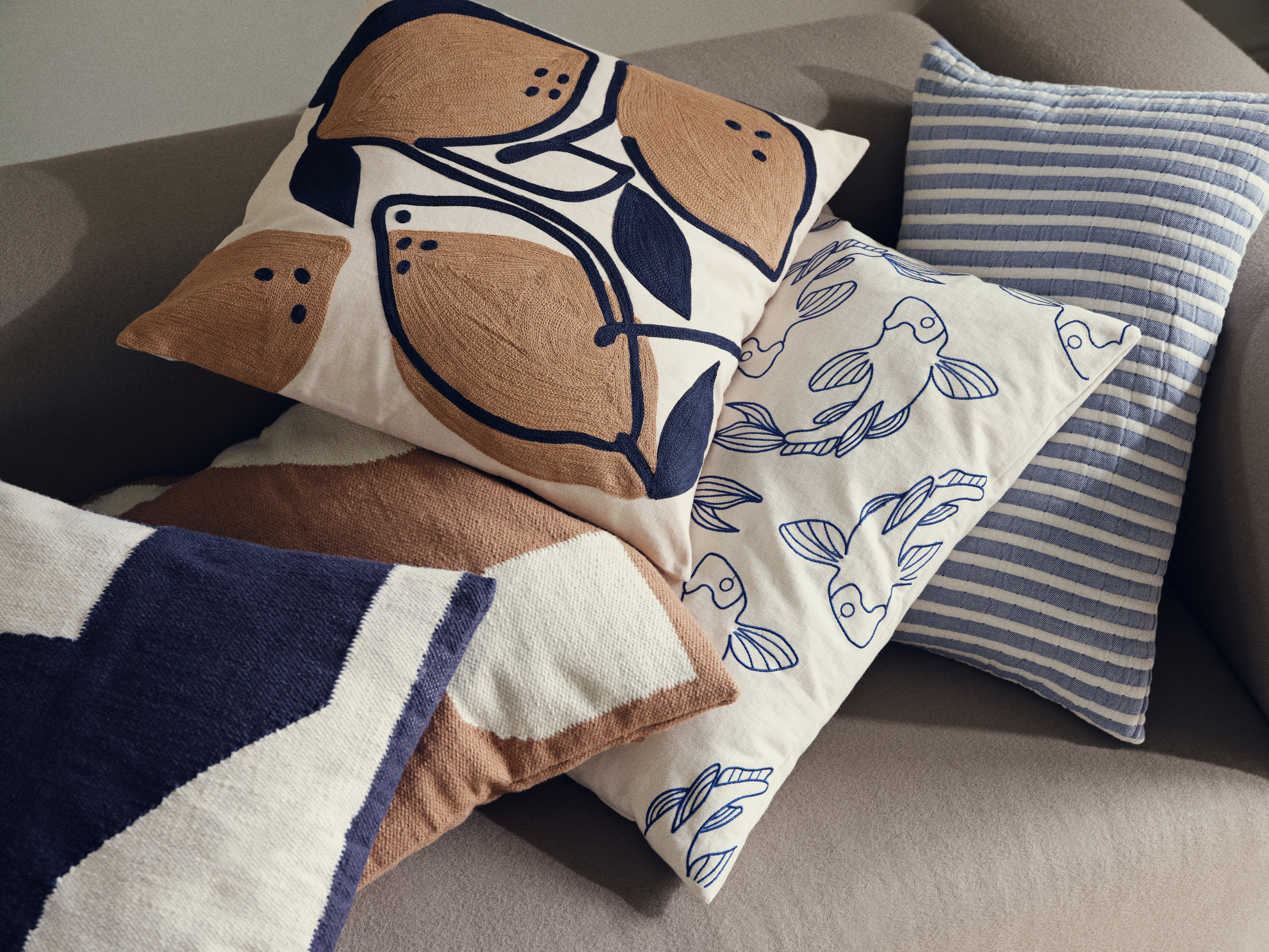 Cushion Cover Limone, 50x50, peach powder