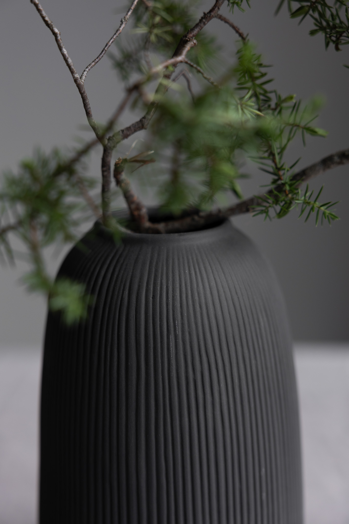 Vase Åby, dark grey