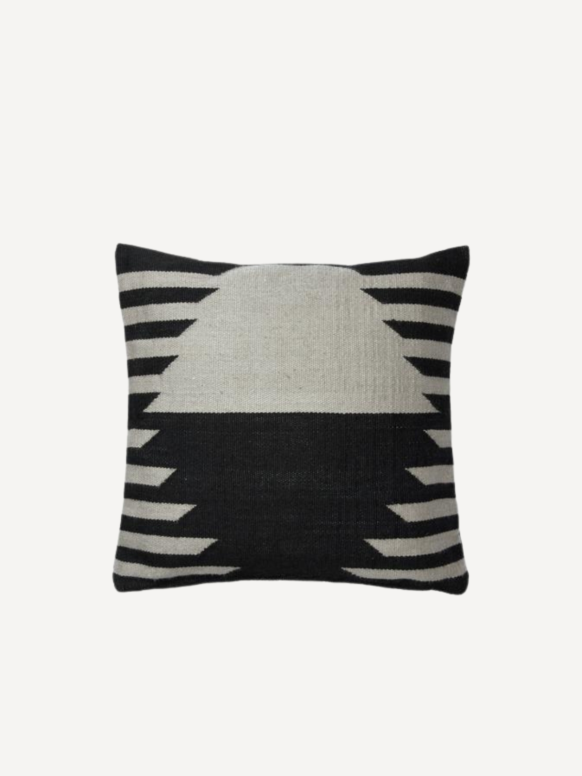 Cushion Cover Hedda, 50x50, Black / Castle Beige