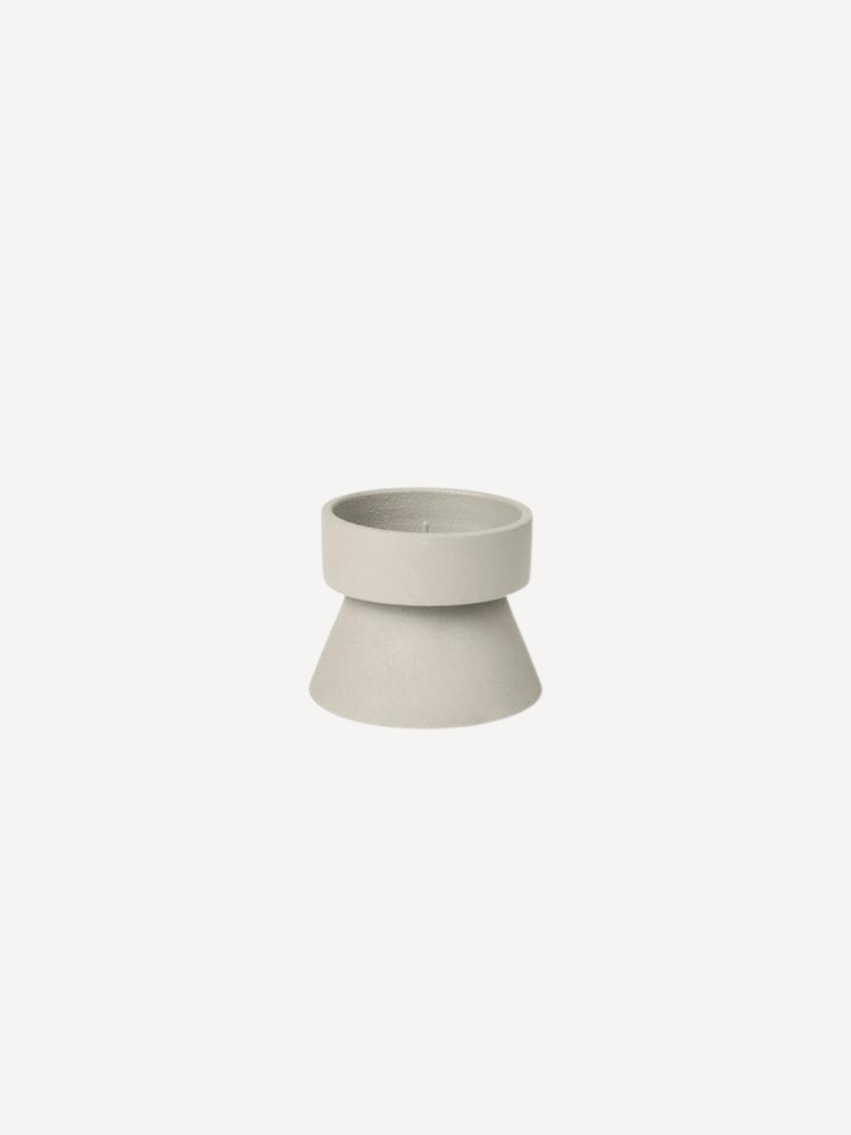 Candle holder Anker,  Ø7 x H5,8 cm, sand 