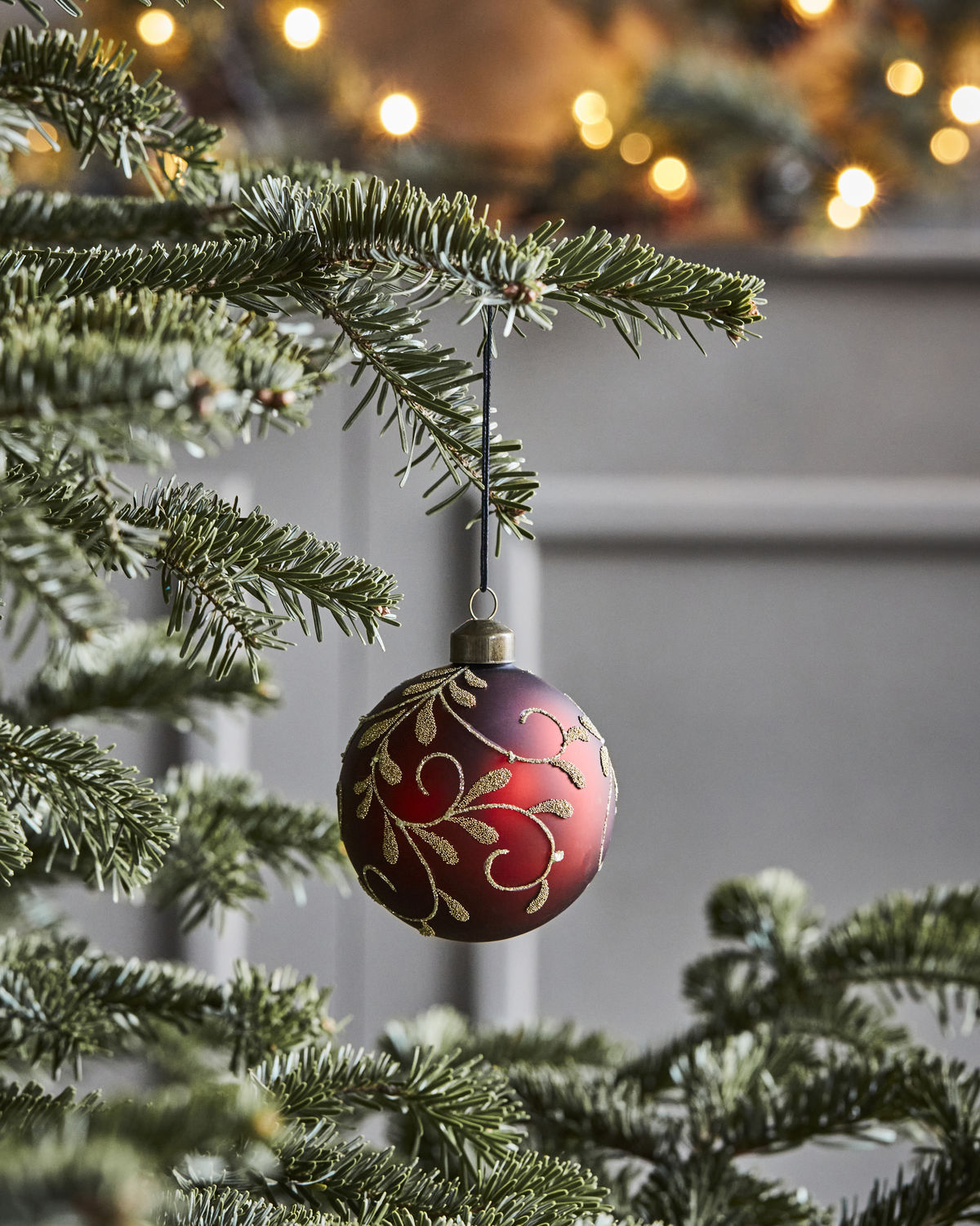 Baumschmuck Flori, 4er Set, Rot