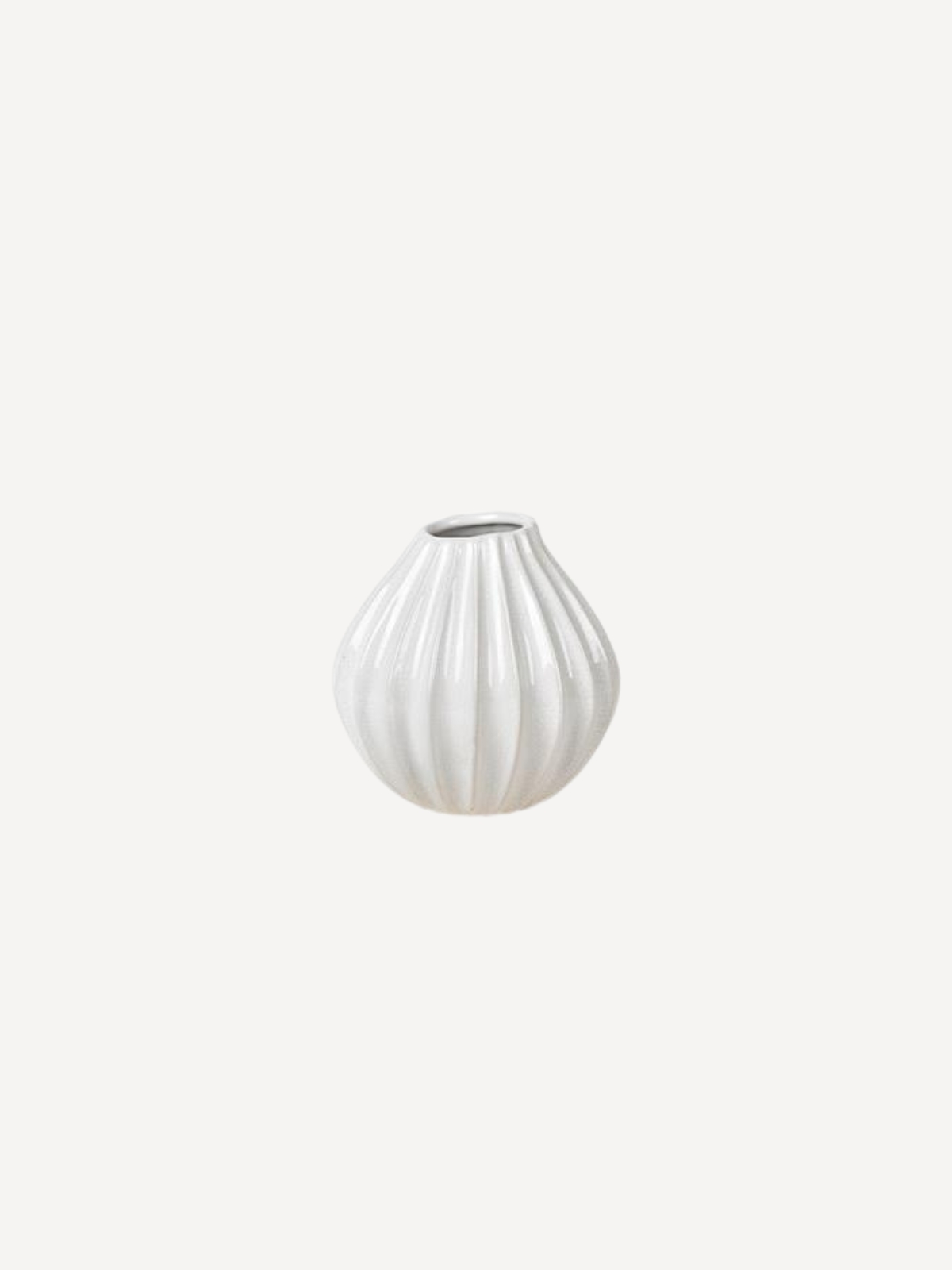 Vase Wide, S, Ivory