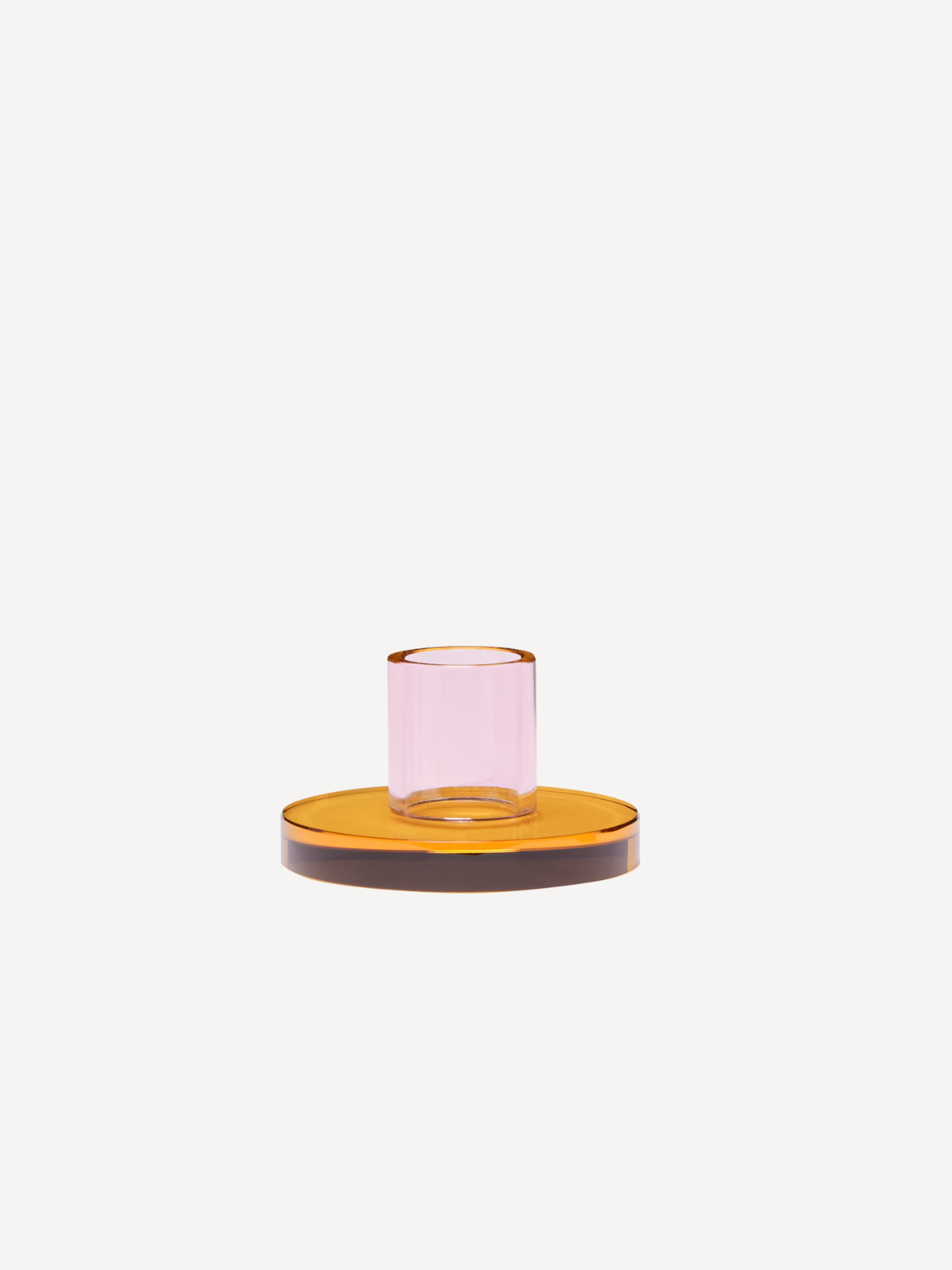 Astra Candle Holder, orange/rose