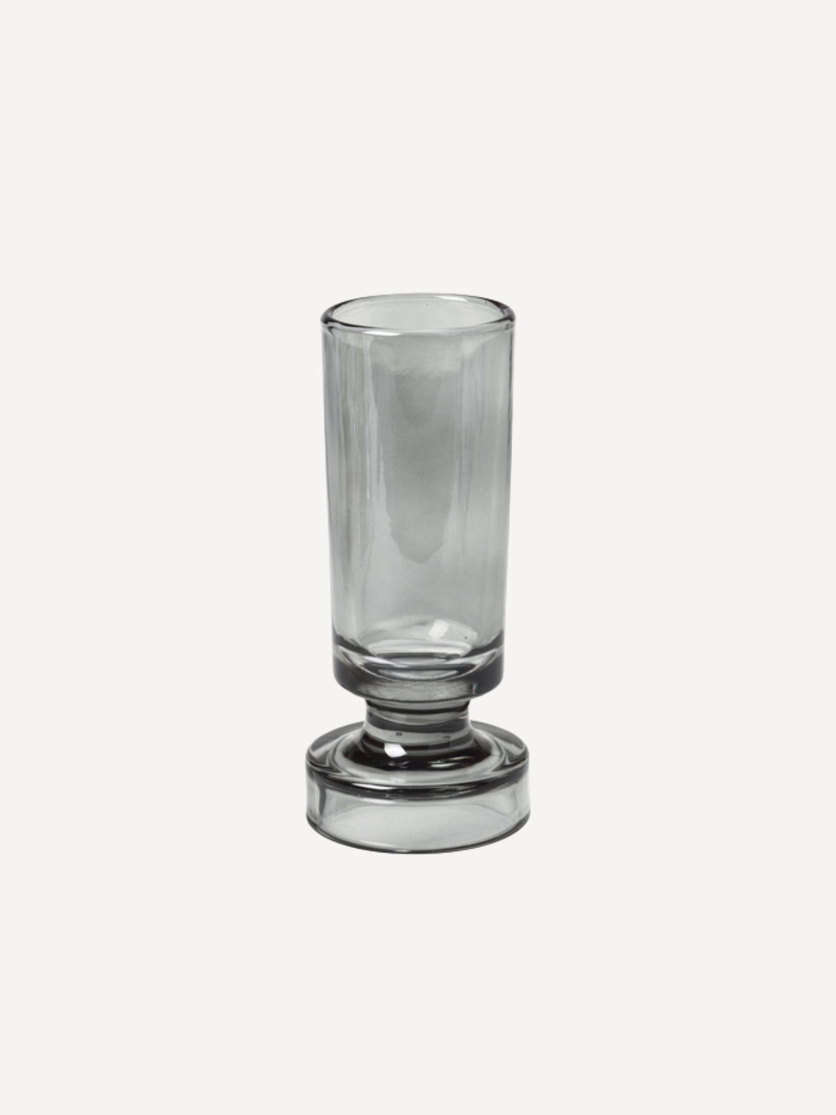 Glass Vase Petra, grey, H14 cm 