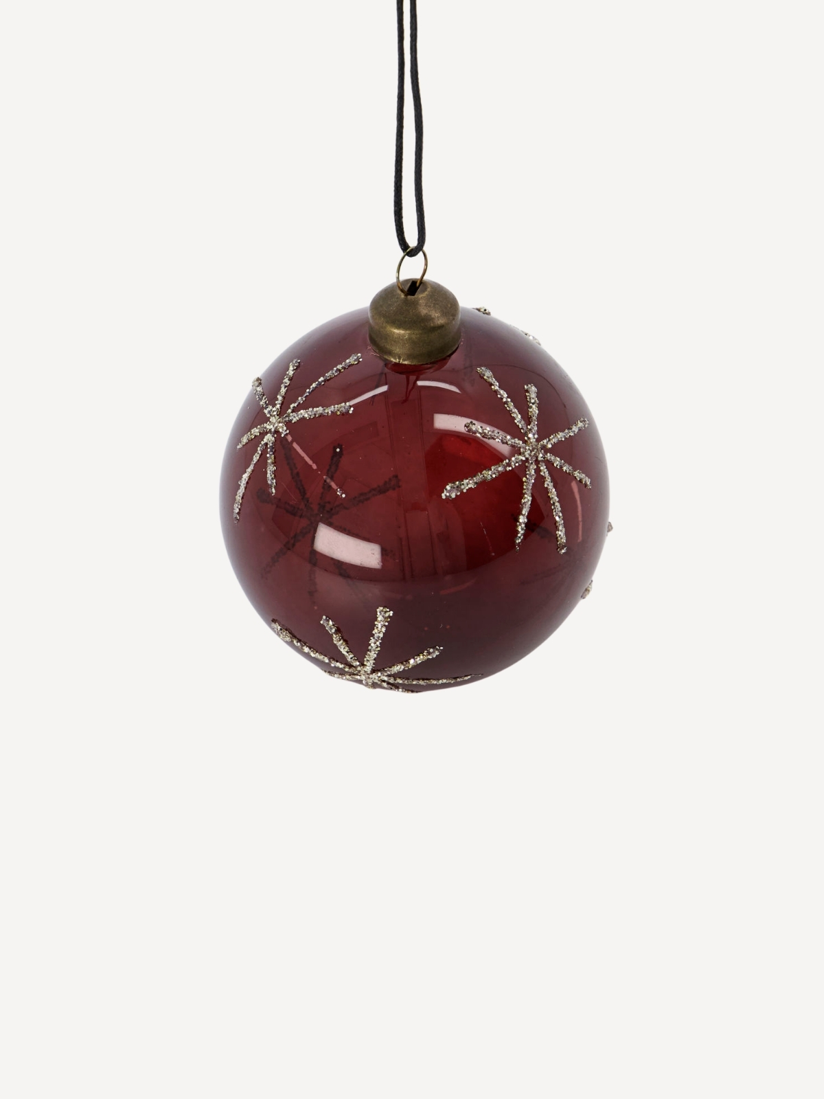 Baumschmuck Star, 4er Set, Bordeaux