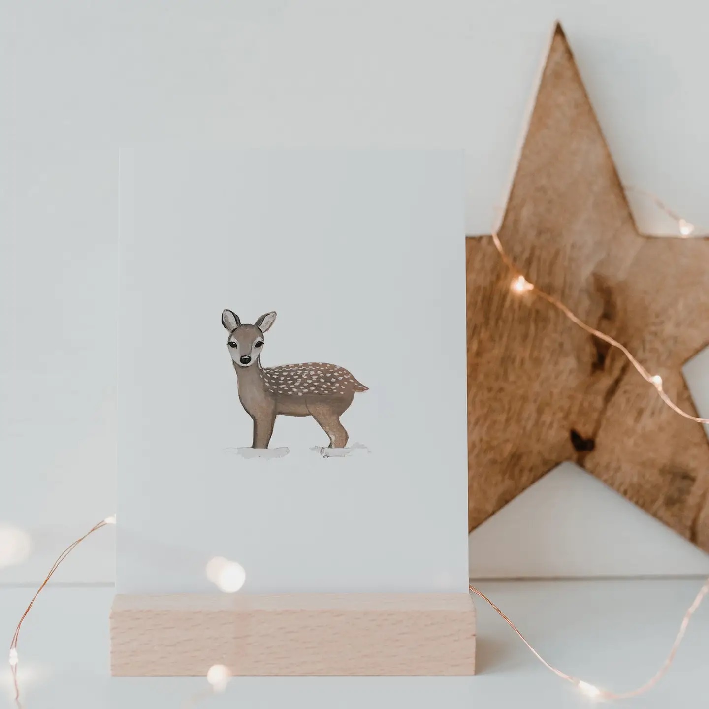 Aquarellkarte Deer
