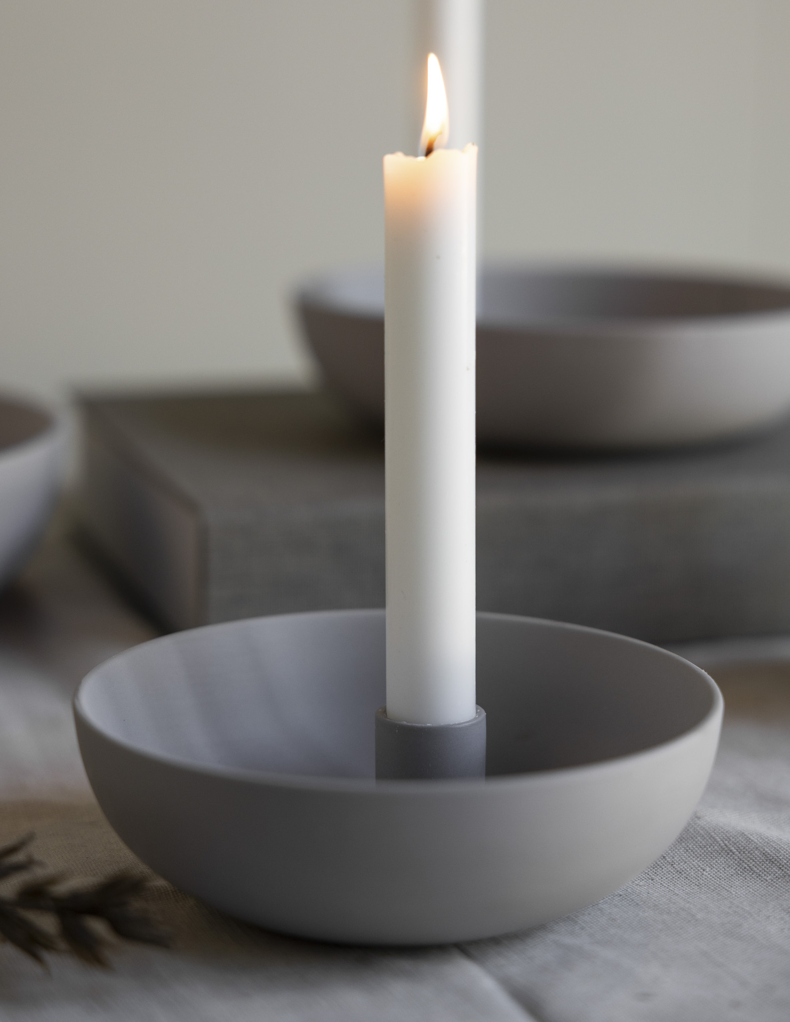 Candle Holder Lidatorp, small, light grey