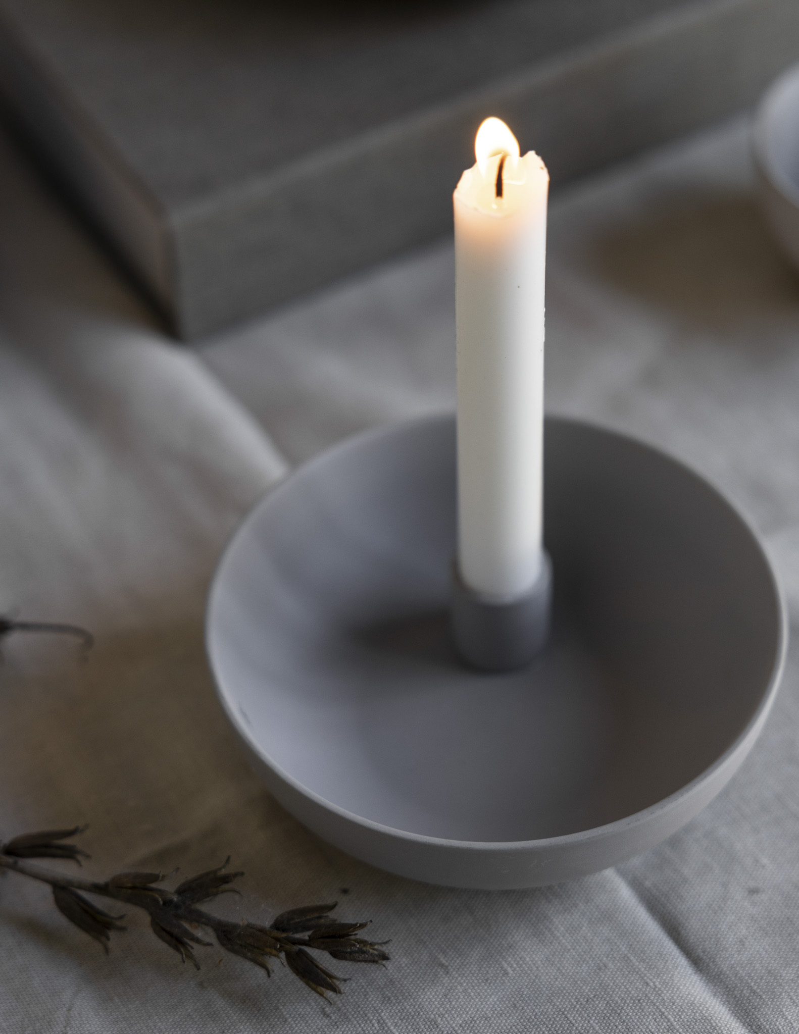 Candle Holder Lidatorp, small, light grey