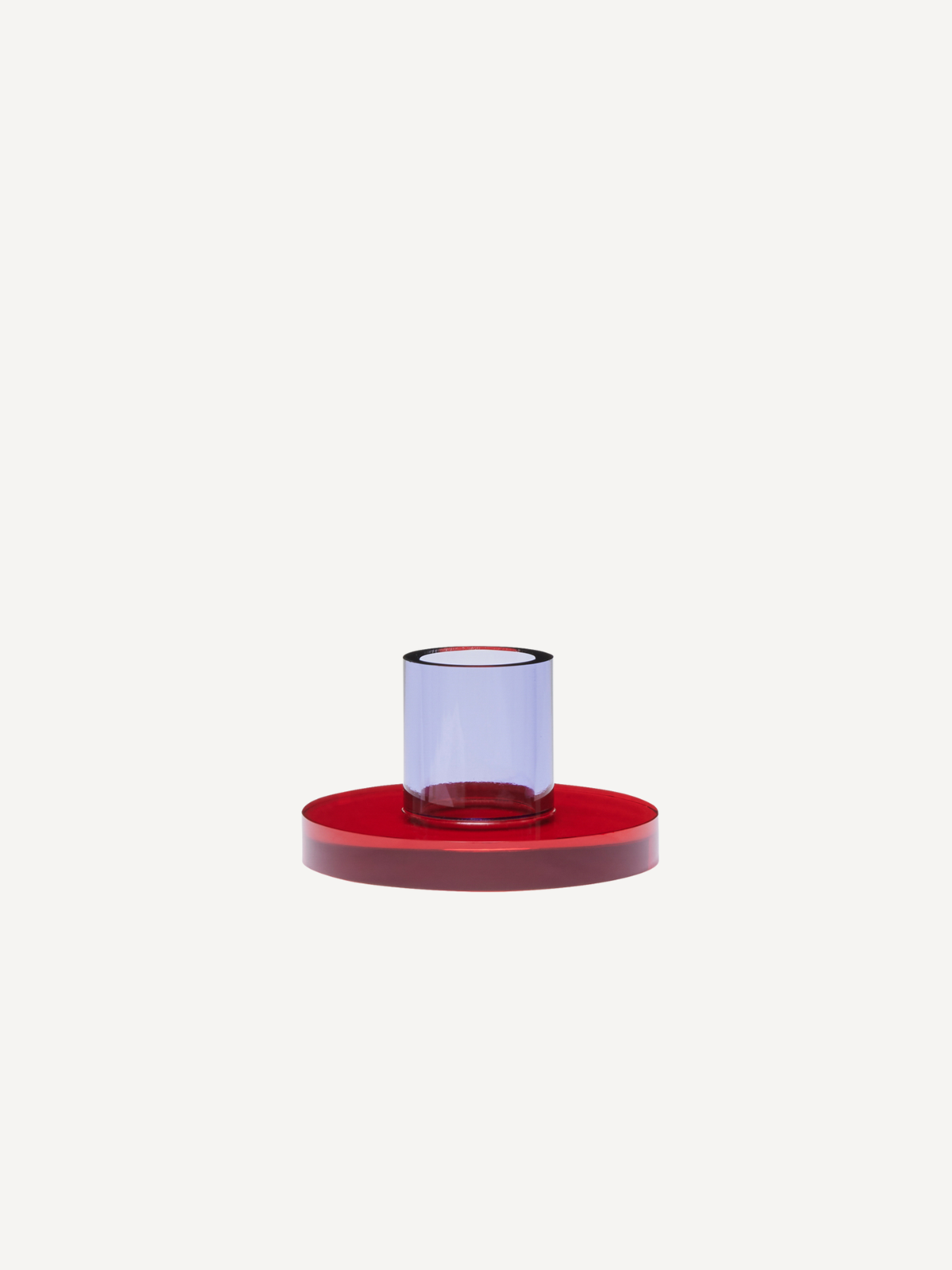 Astra Candle Holder, red/purple